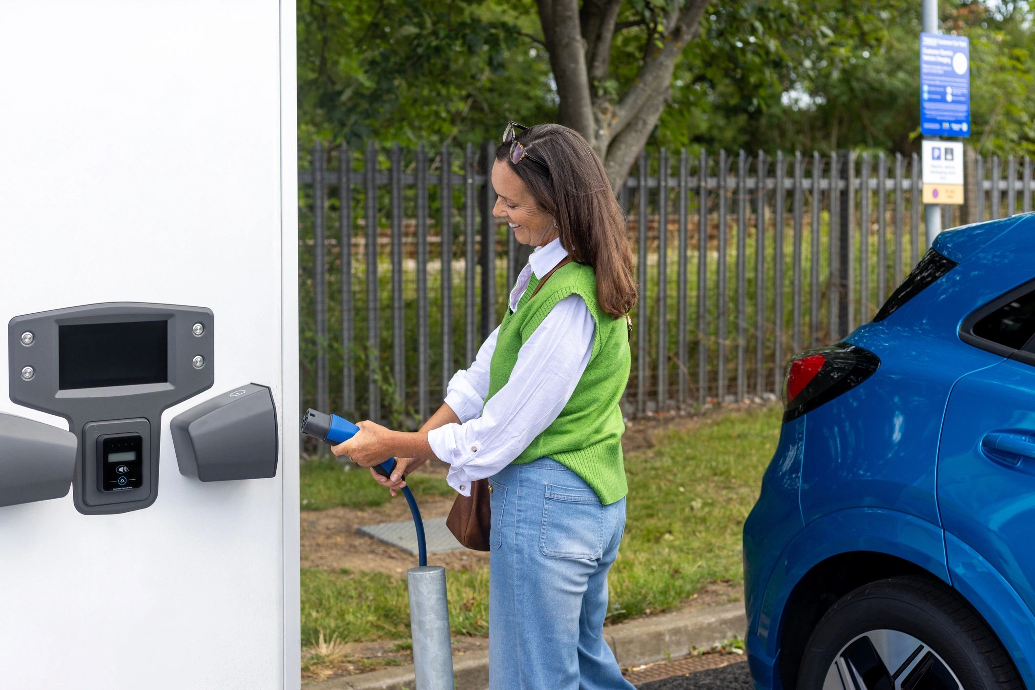 Recharge de véhicule électrique sur site